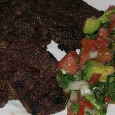 Spices Beef Rub and Avocado Salsa