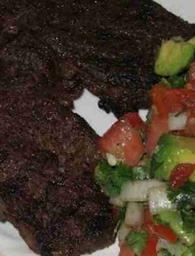Spices Beef Rub and Avocado Salsa
