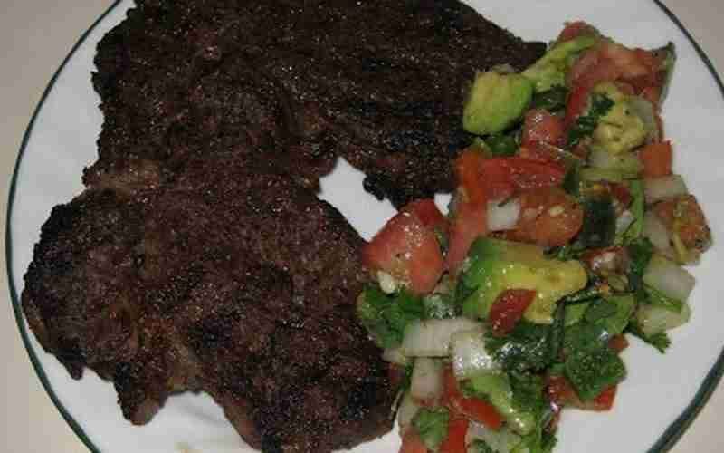 Spices Beef Rub and Avocado Salsa