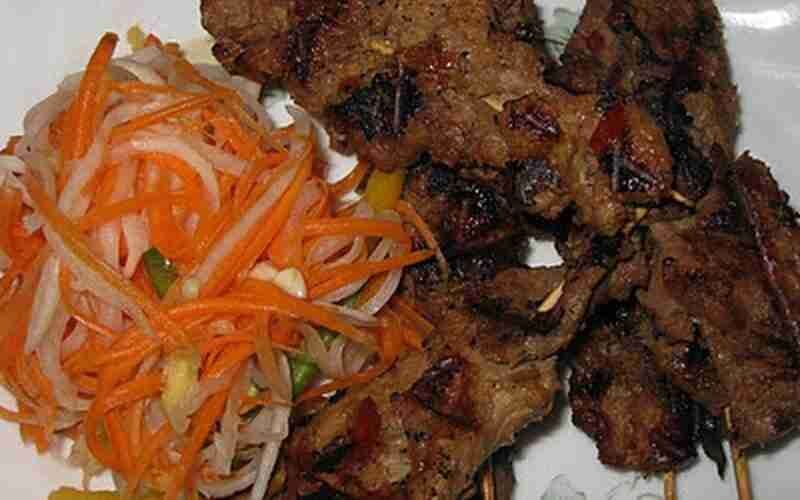 Cambodian Red Curry Beef Skewers