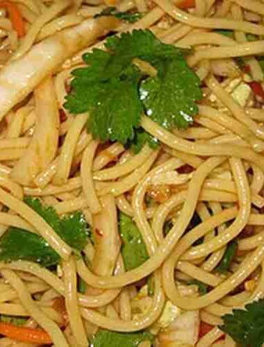 Cambodian Noodle Salad With Sesame Dressing