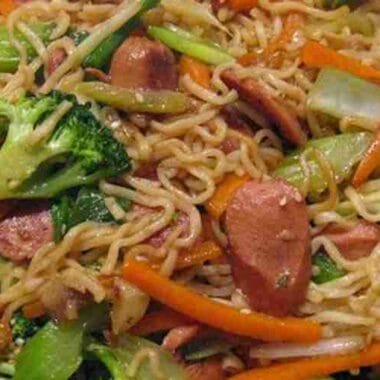Stir fry Top Ramen Noodles