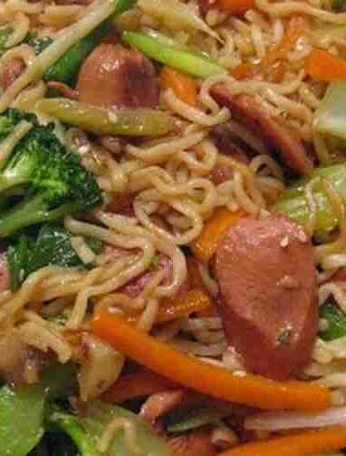 Stir fry Top Ramen Noodles