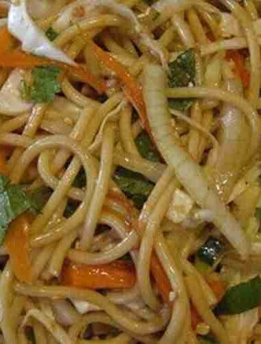 Peanut Sesame Noodle Salad