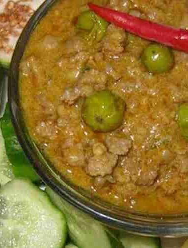 Cambodian Ground Pork with Coconut milk