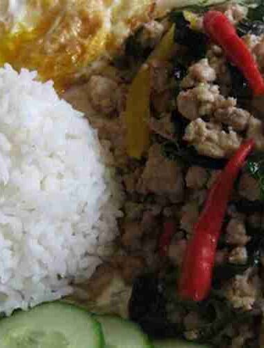Cambodia Stir Fry Pork with Holy Basil