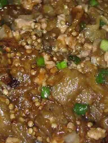 Easy Stir fry Eggplants with Ground Pork