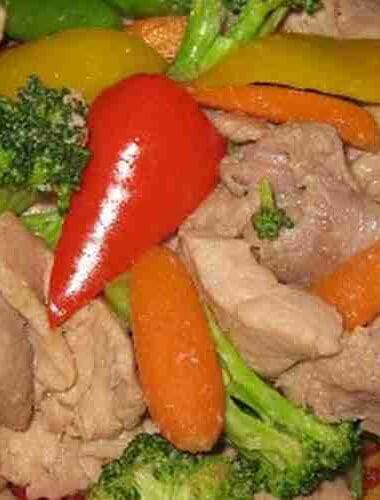 Stir Fry Pork with mix Vegetables