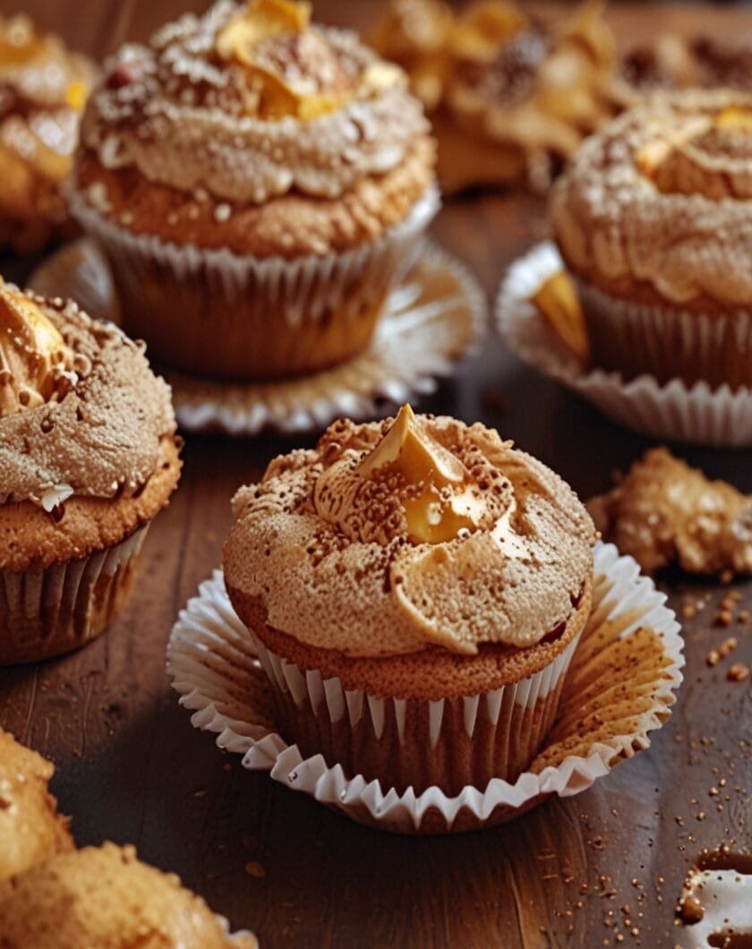 Biscoff Swirl Cupcakes