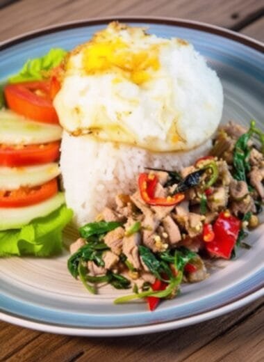 Cambodia Stir Fry Pork with Holy Basil