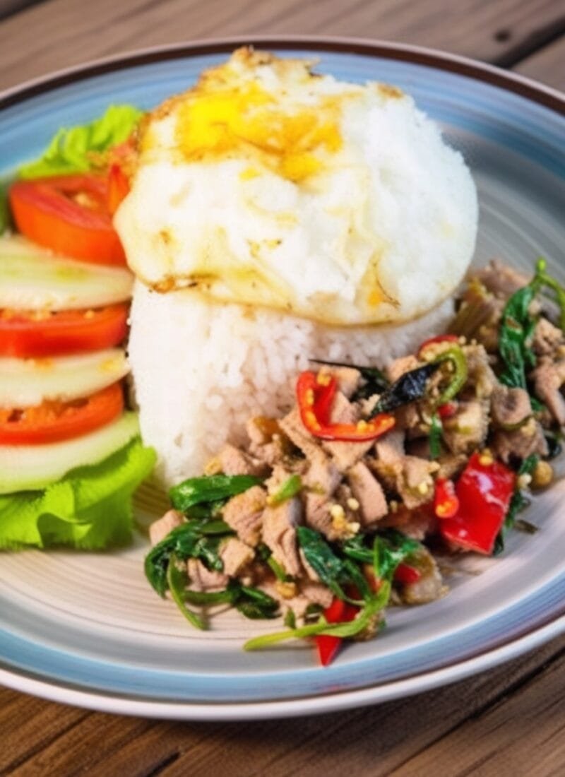 Cambodia Stir Fry Pork with Holy Basil