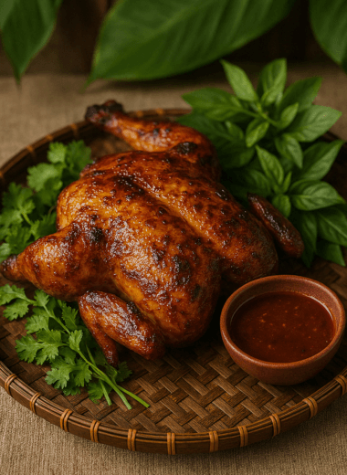 Cambodian BBQ Whole Chicken with Tamarind Sauce