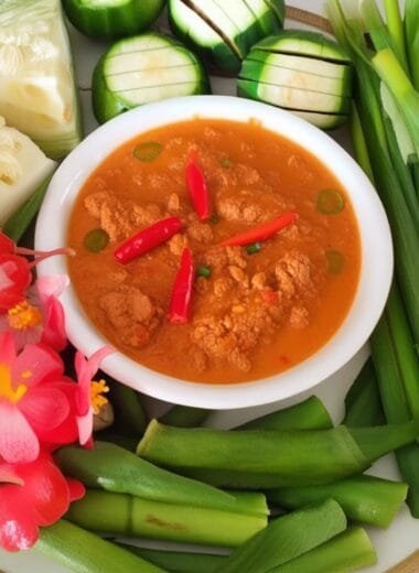 Cambodian Ground Pork with Coconut milk