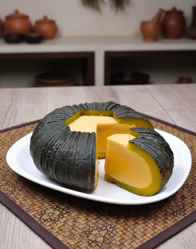 Cambodian Pumpkin Coconut Custard