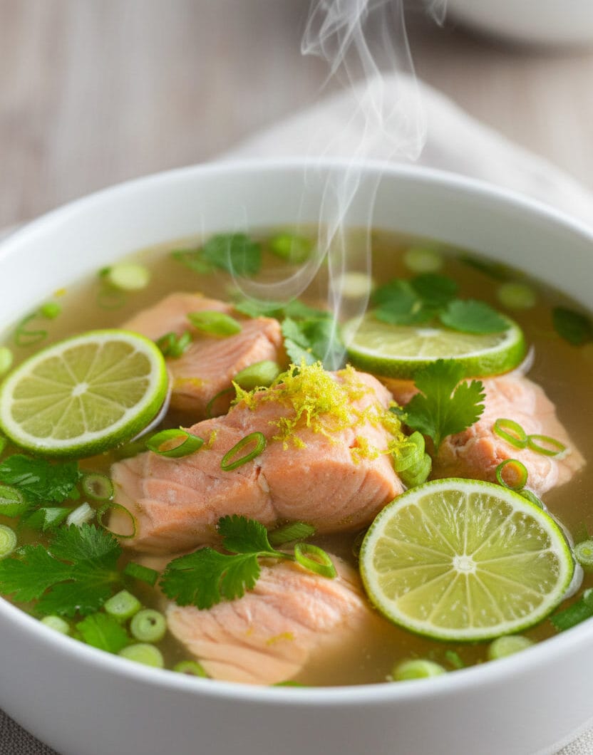 Cambodian Salmon Lime Soup