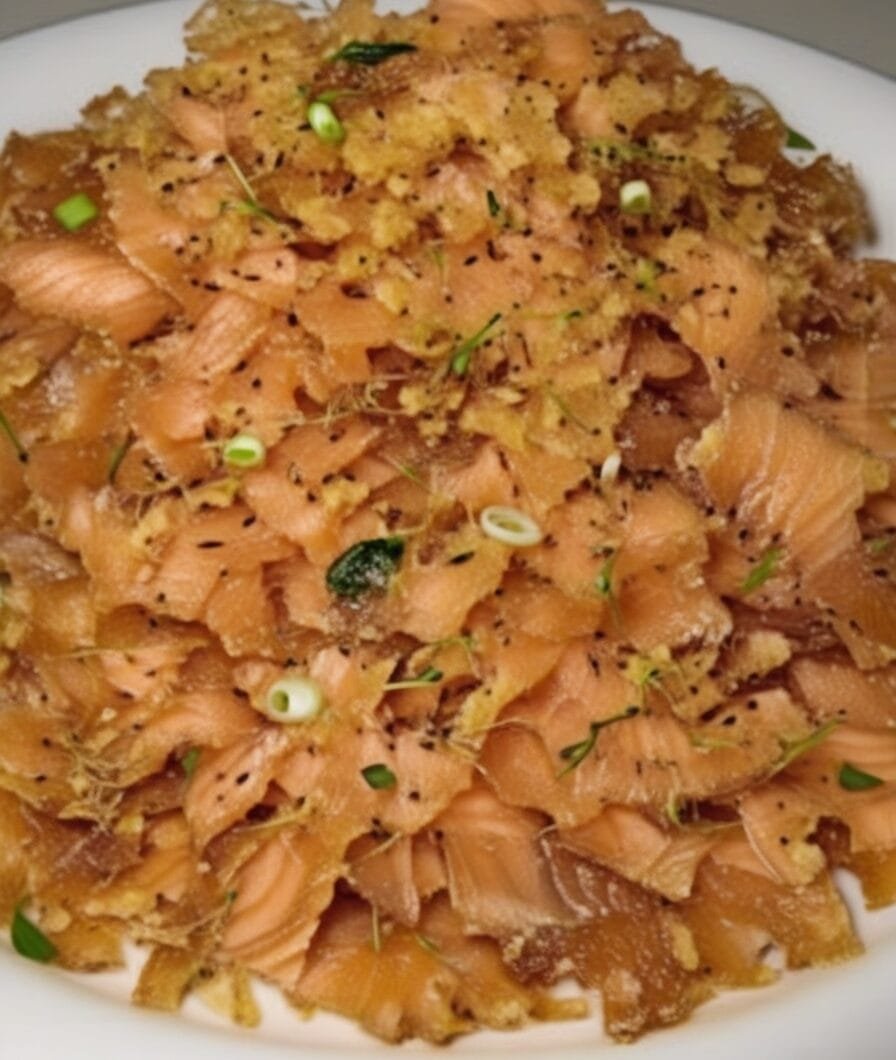 Dried Salmon with Preserved Radish