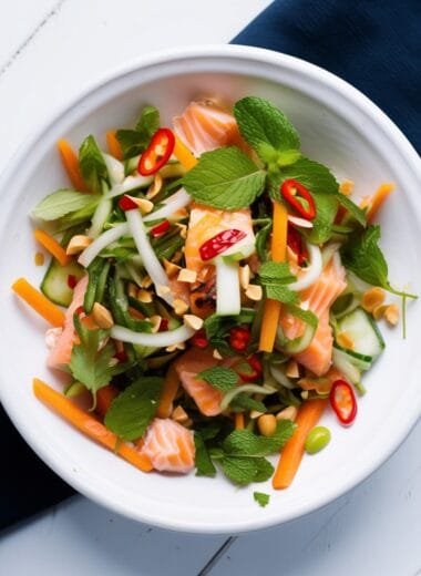 Easy Khmer Salmon Salad