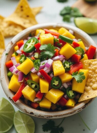 Easy Mango Sriracha Salsa Recipe