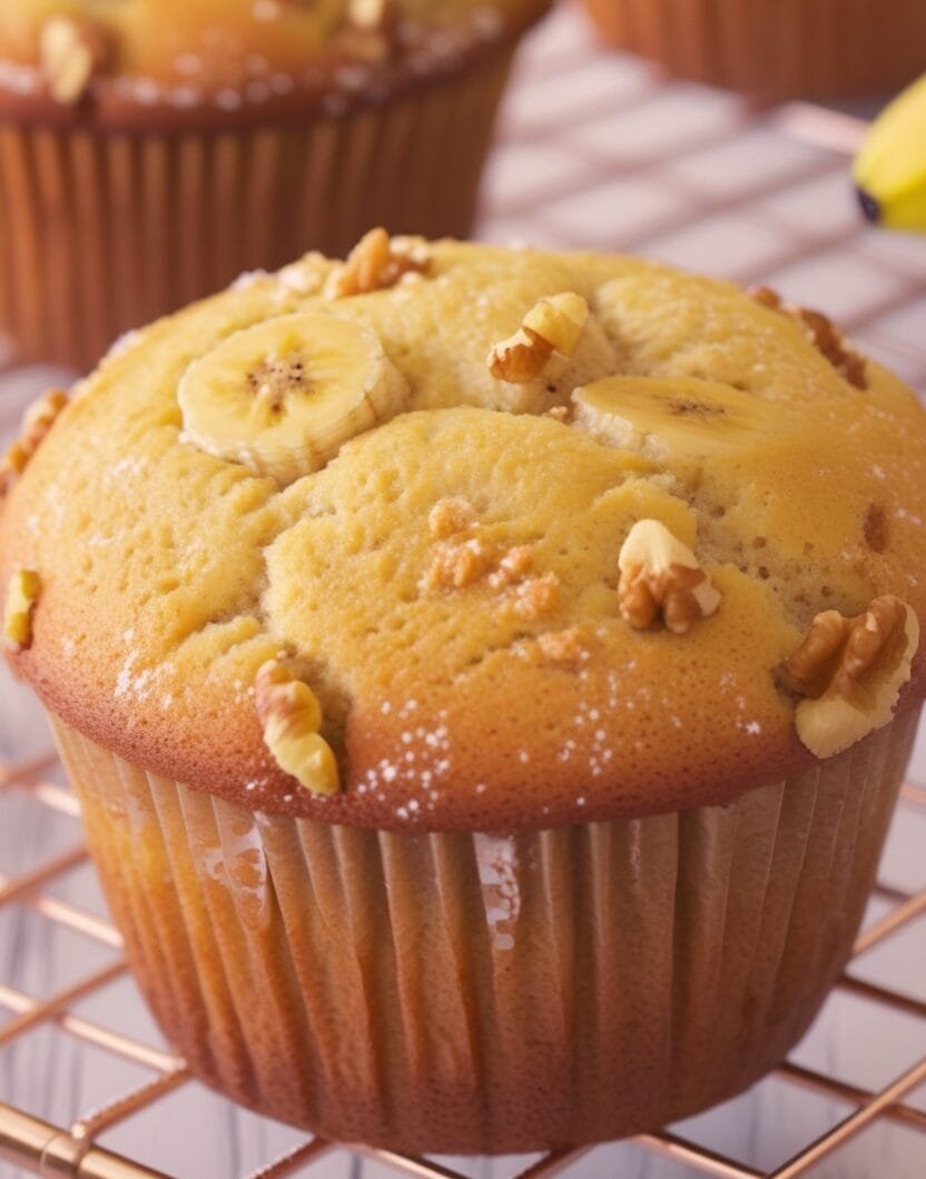 Homemade Banana Muffin Cake