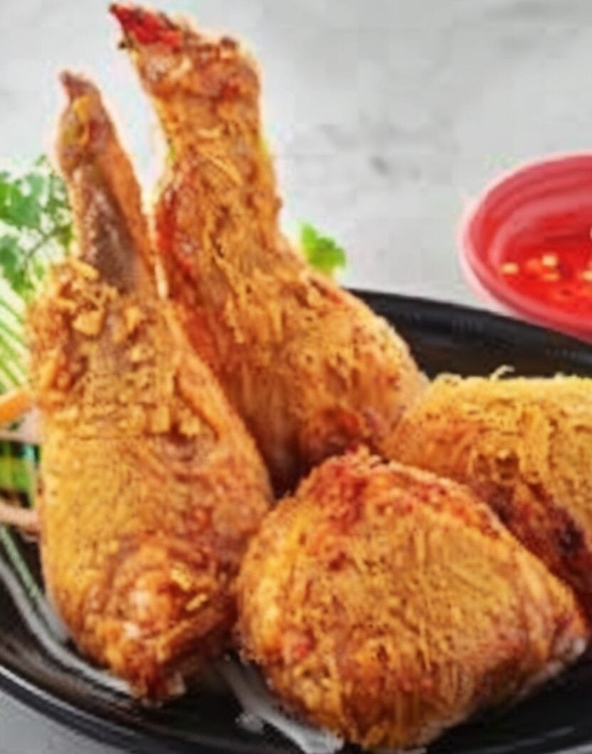 Khmer Stuffed Chicken Legs