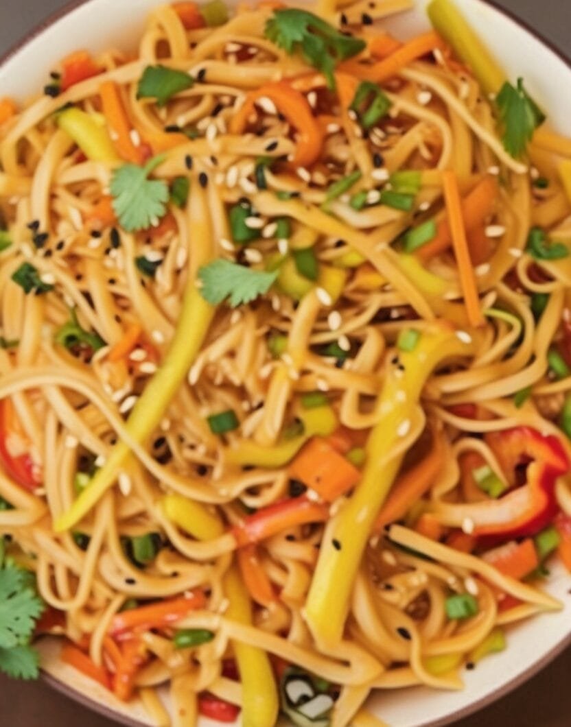 Peanut Sesame Noodle Salad