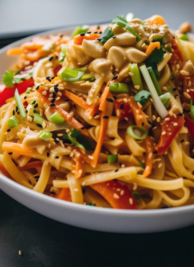 Peanut Sesame Noodle Salad
