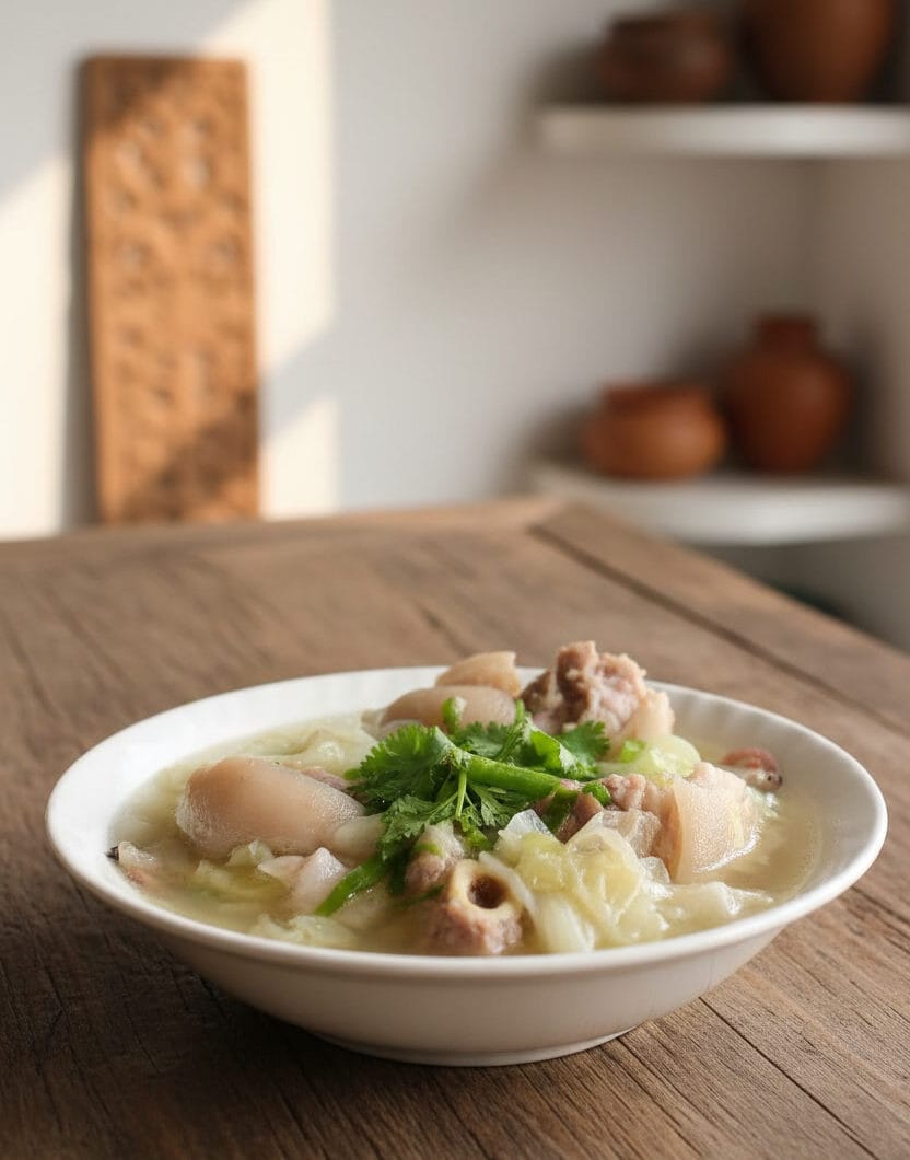 Pork Hocks and Cabbage Soup