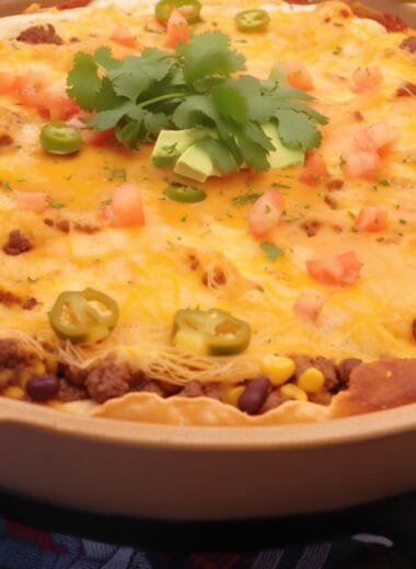 Pork Nacho or Taco Pie