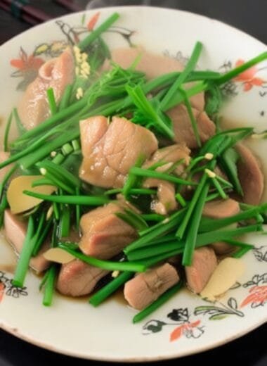 Stir Fry Pork with Ginger and Chives