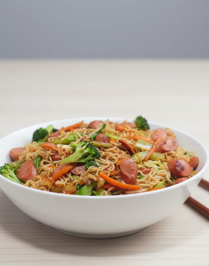 Stir fry Top Ramen Noodles