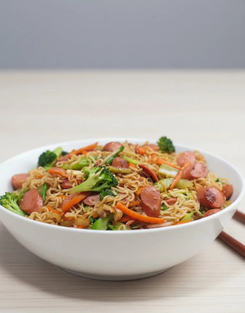 Stir fry Top Ramen Noodles