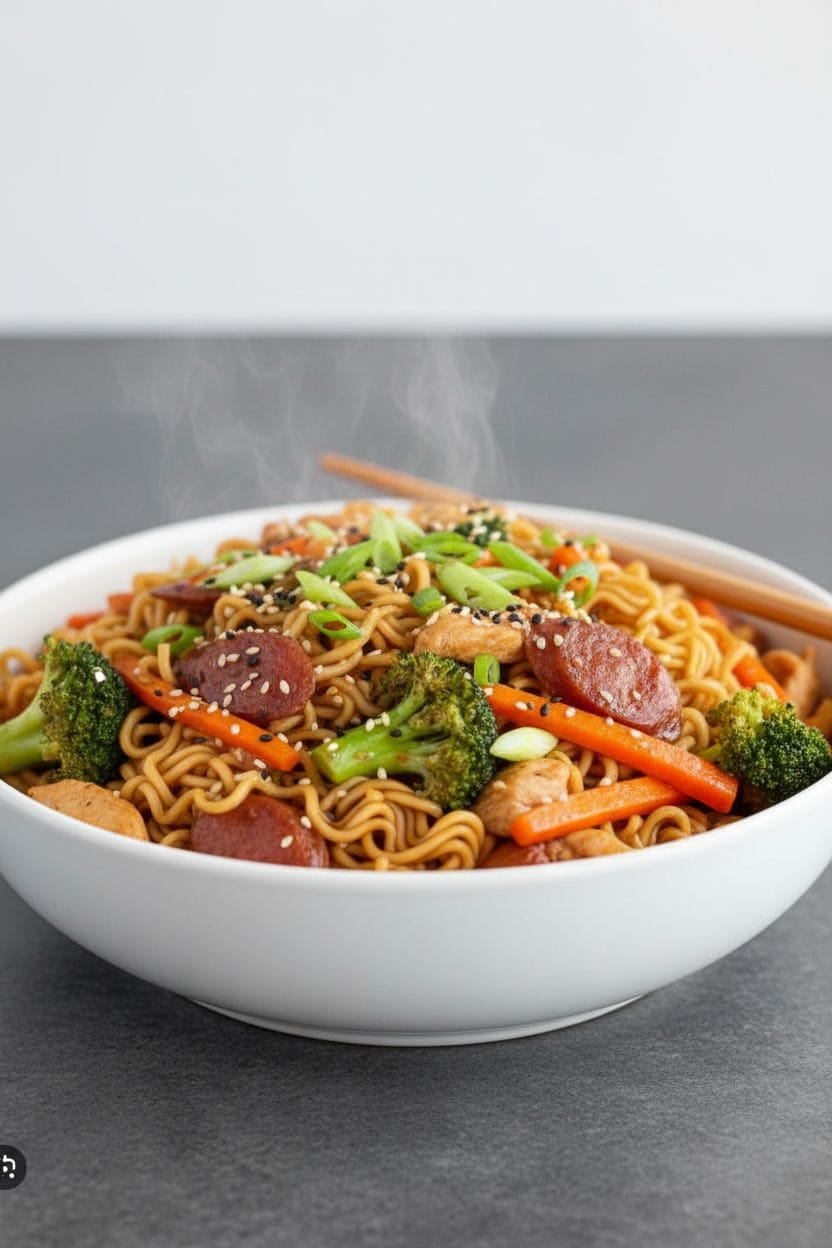 Stir fry Top Ramen Noodles recipe