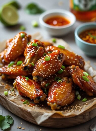 Sweet and Spicy Grilled Sriracha BBQ Chicken