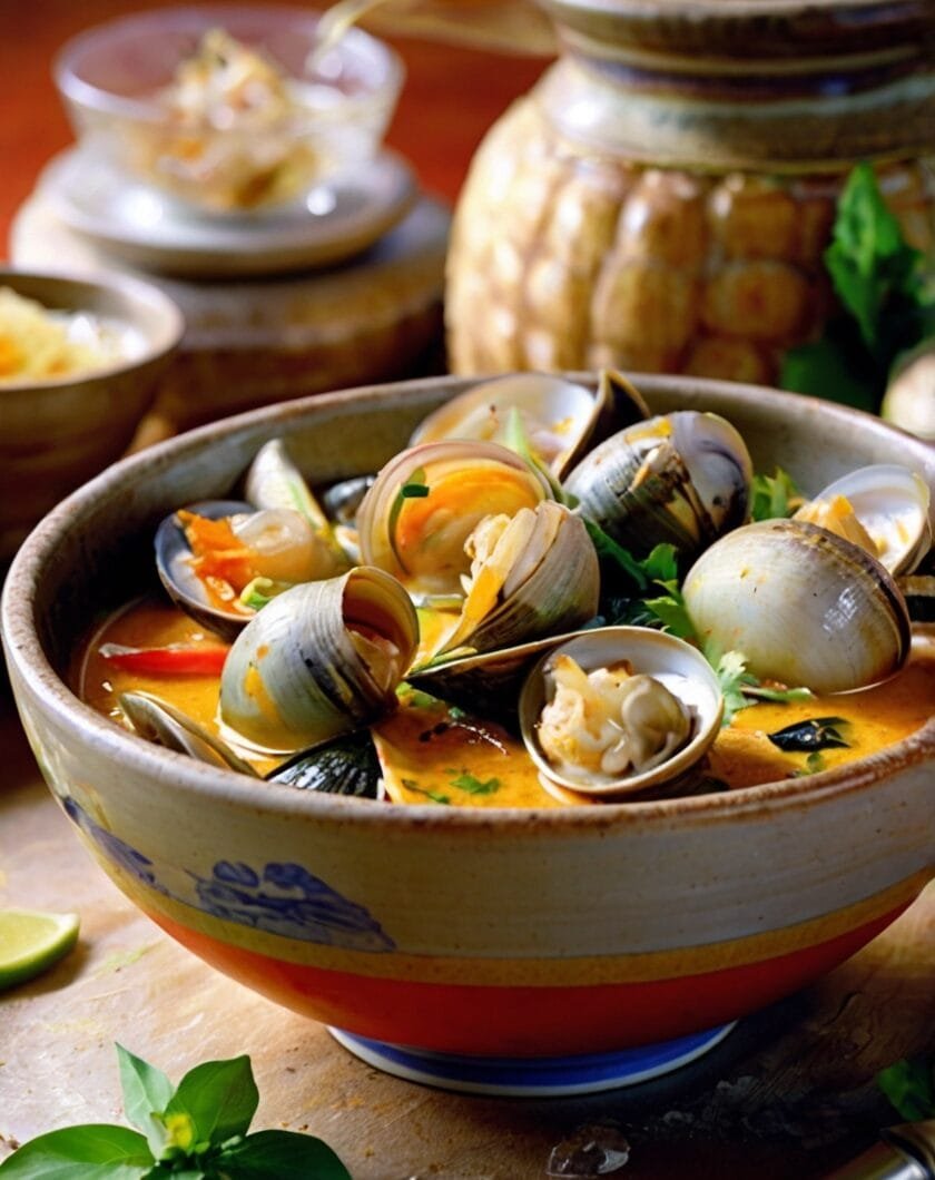 Thai Red Curry Coconut Clams
