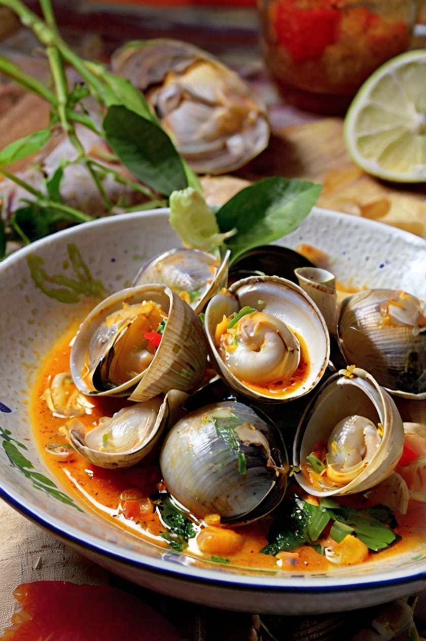 Thai Red Curry Coconut Clams