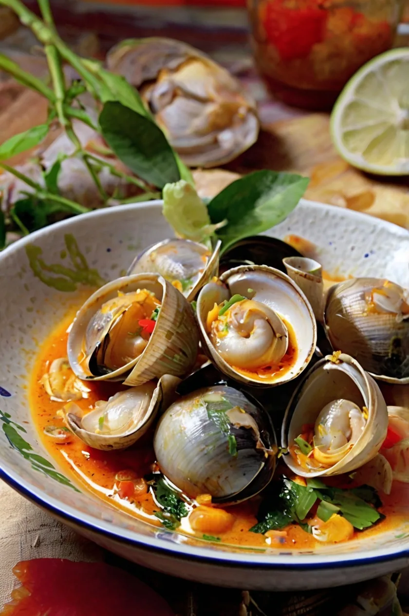 Thai Red Curry Coconut Clams