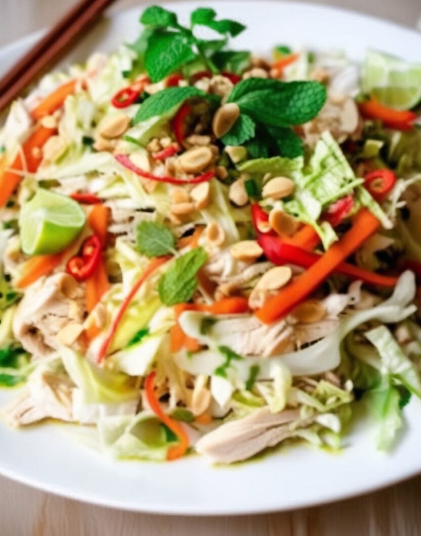 Vietnamese Chicken Salad with Lime Dressing