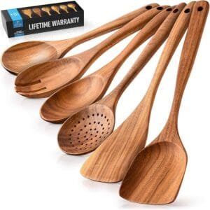 Wooden Cooking Spoons Set