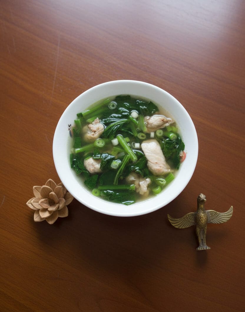 Yuchoy with Chicken Soup