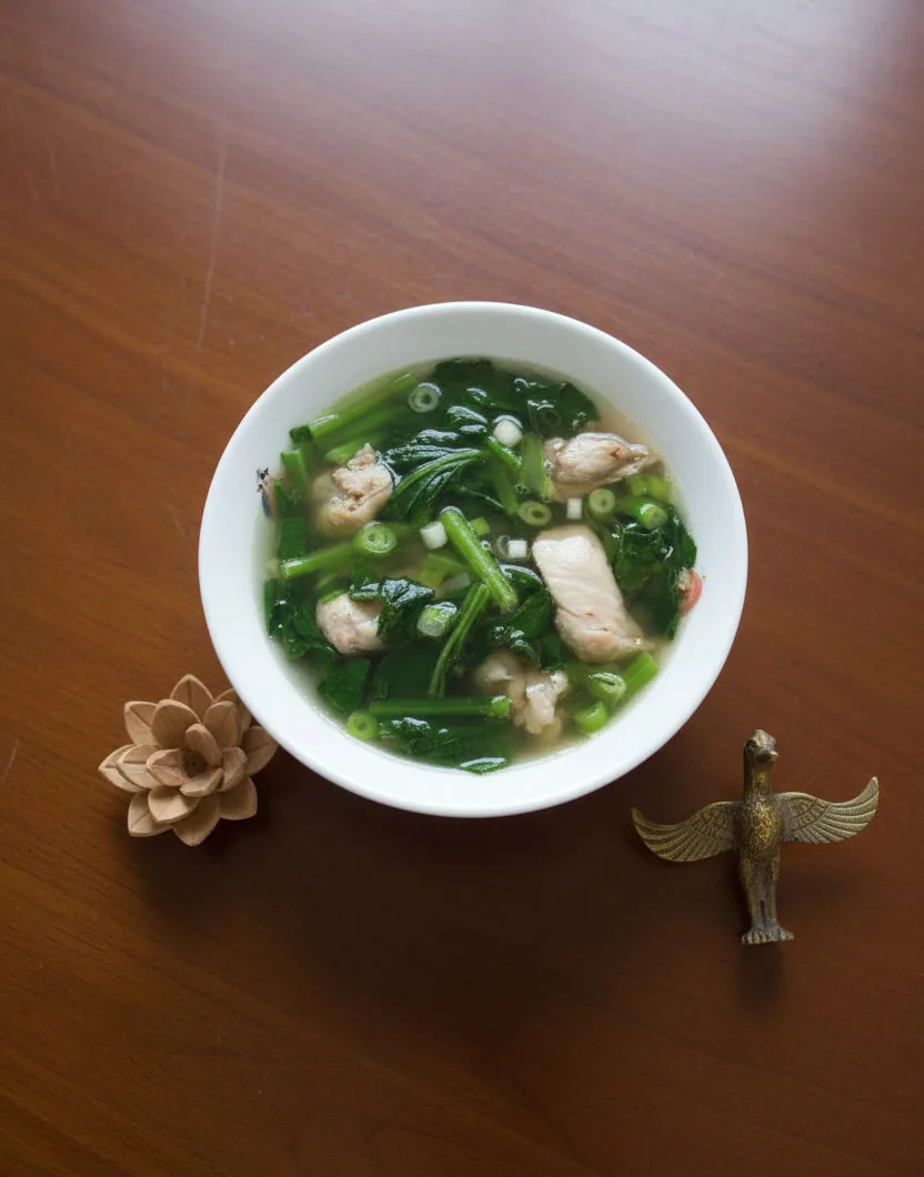 Yuchoy with Chicken Soup