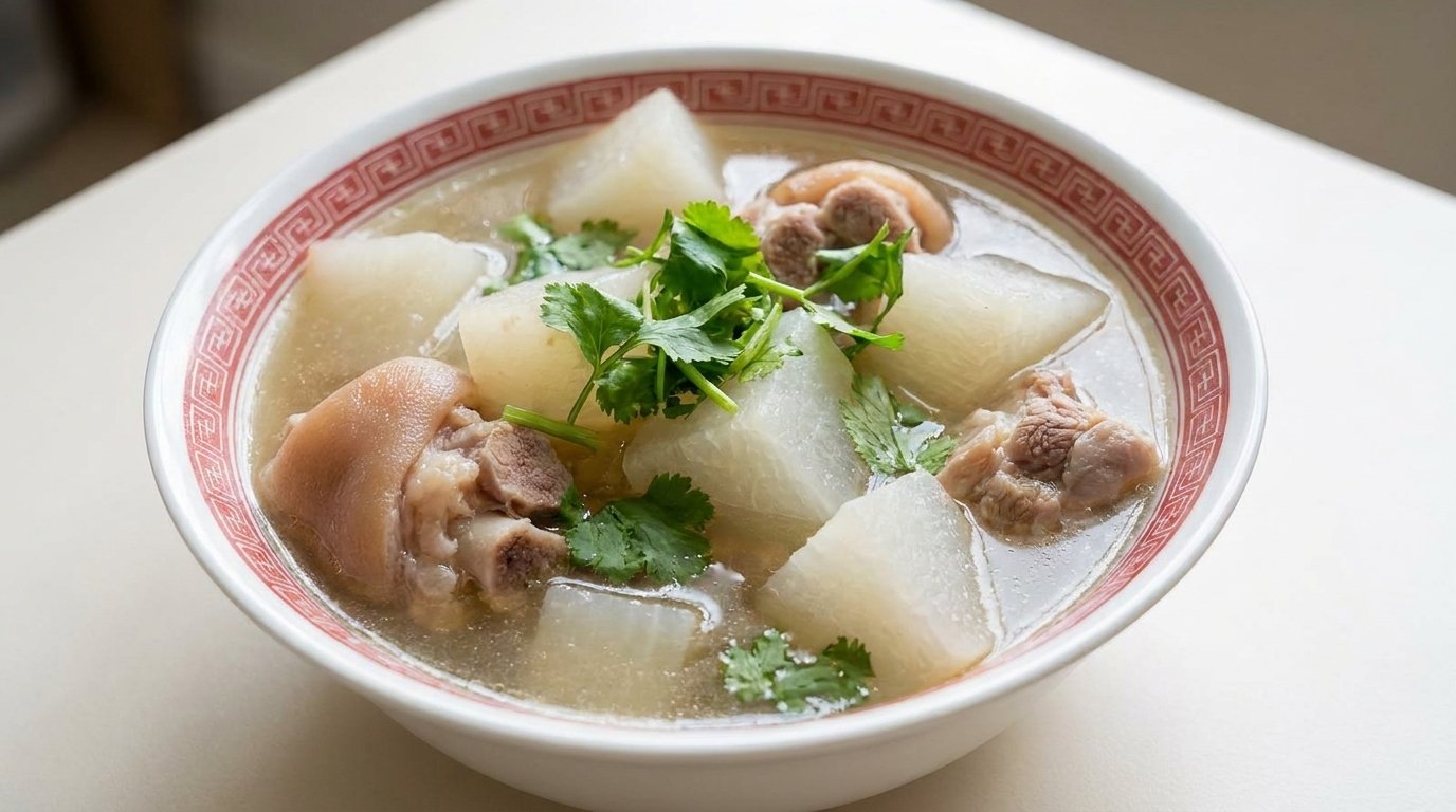 Daikon Soup with Pork Hock