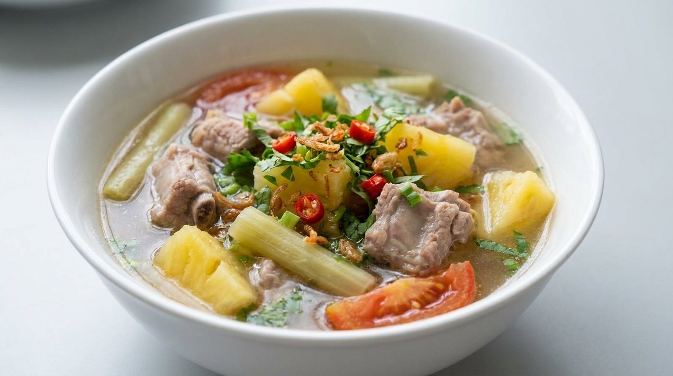 Sweet Sour Pineapple Pork Ribs Soup
