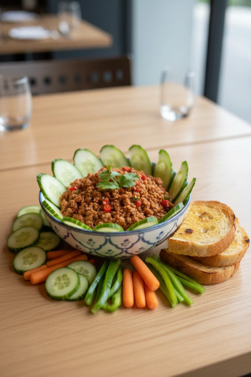 thai pork dip with tomato recipe