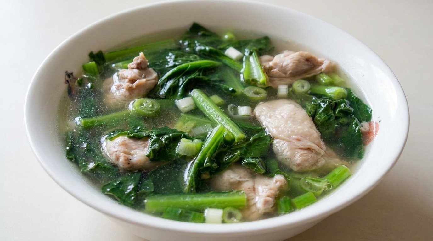 Yuchoy with Chicken Soup