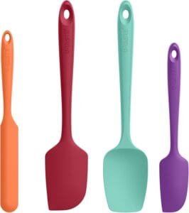 Silicone spatula set for cooking