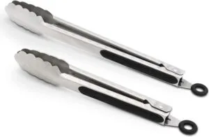 Kitchen tongs for handling food