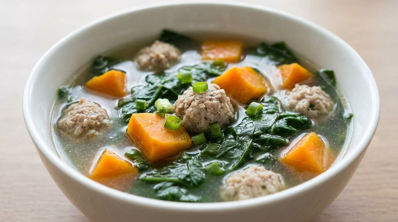 Malabar Spinach Soup with Pork