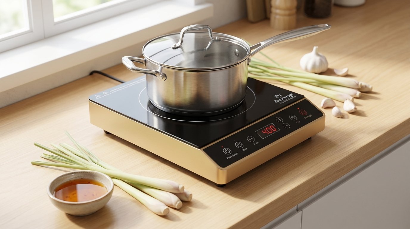 Cook Faster Without a Full Stove: Duxtop 1800W Portable Induction Cooktop