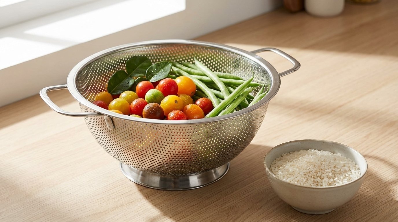 Tired of Your Colander Tipping Over? This Footed Design May Help
