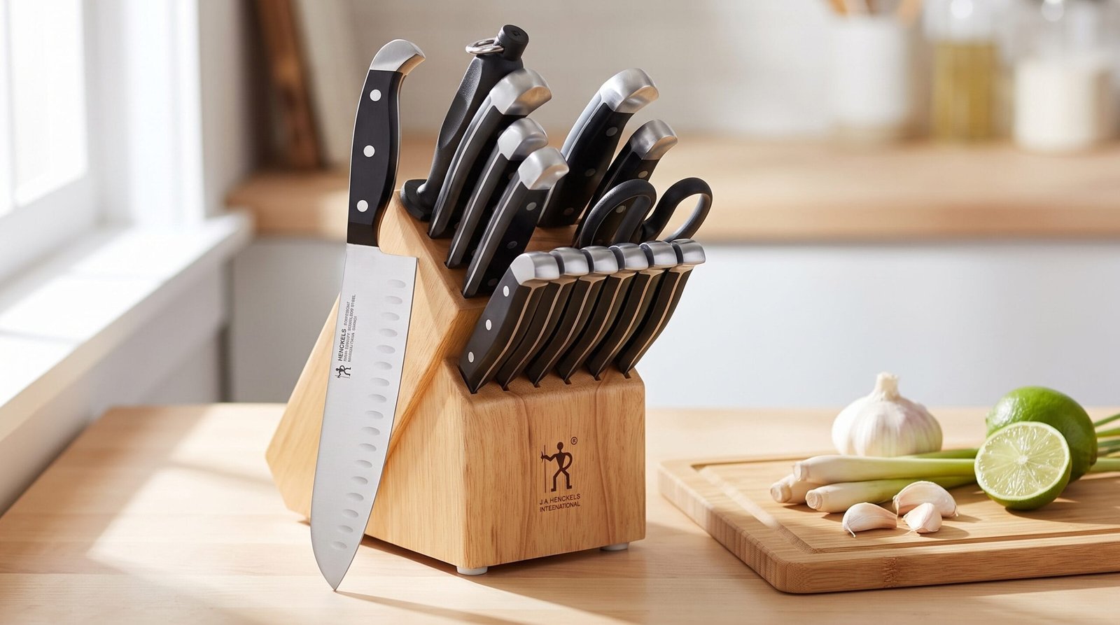 A 15-Piece Knife Block Set That Covers Everyday Kitchen Cutting